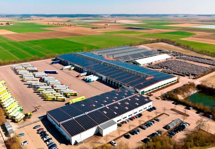 Photovoltaikanlage Logistikhalle Thüringen